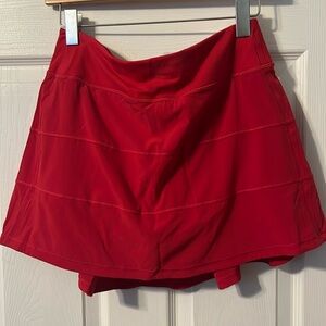 lululemon athletica Red Athletic Skirt